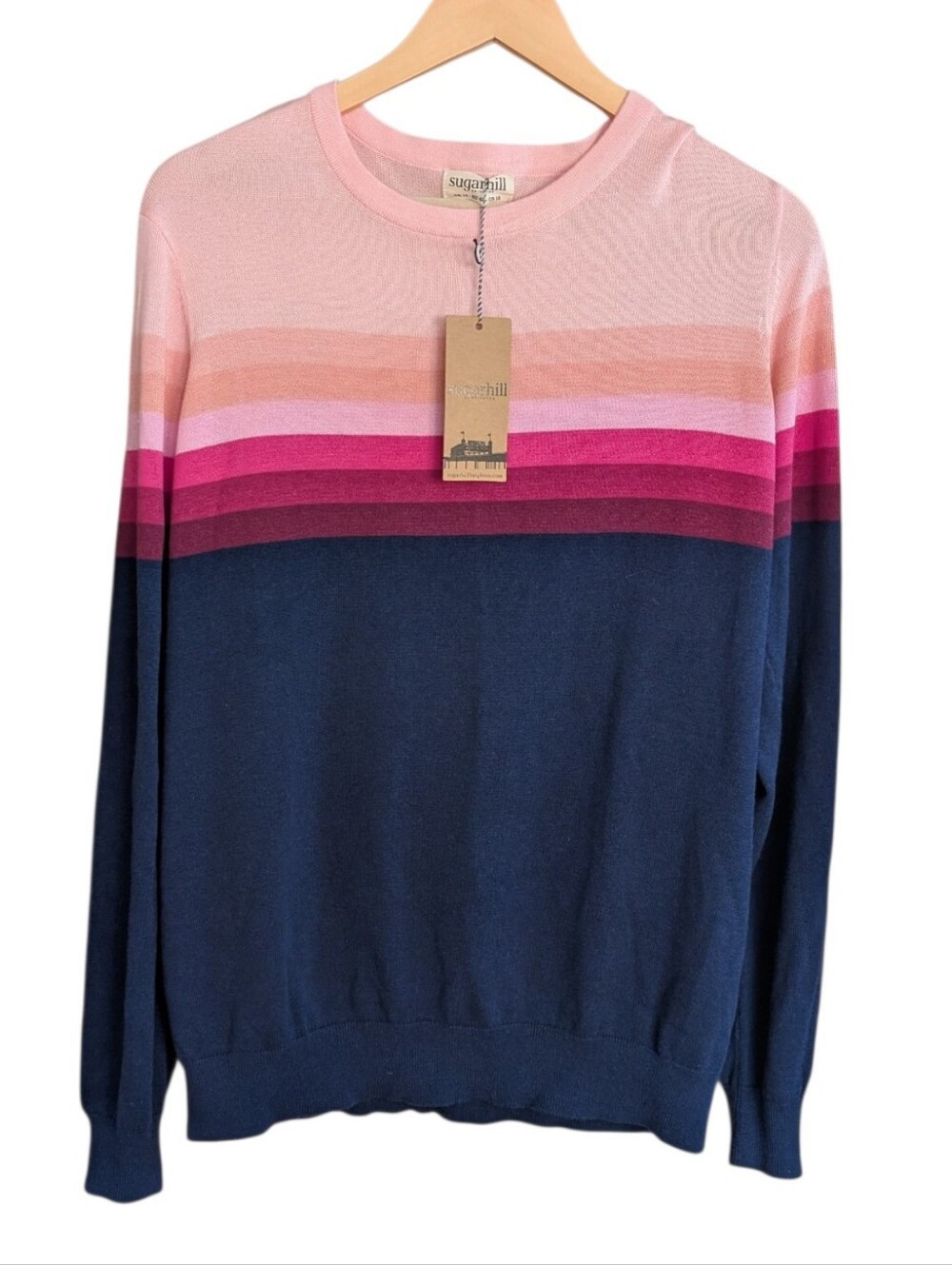 Sugarhill Brighton Rita Jumper Stripe Sweater...NWT